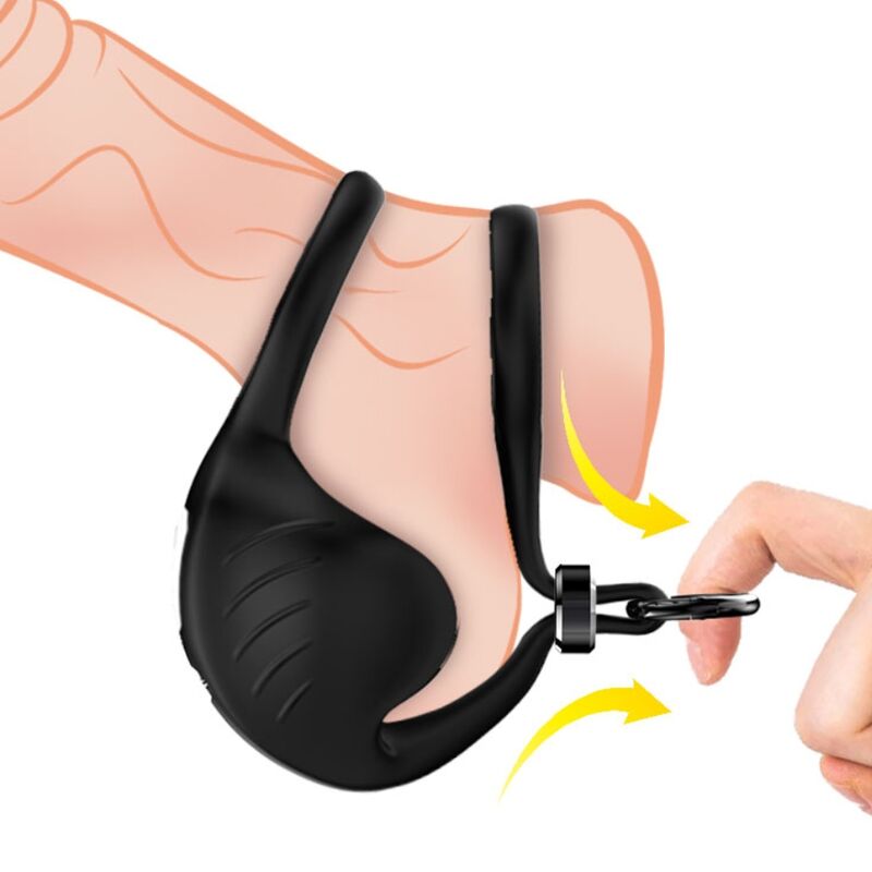 Armony - manta anillo vibrador testiculos negro-1