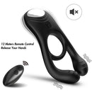 Armony - veyron anillo vibrador doble pinza control remoto negro-3