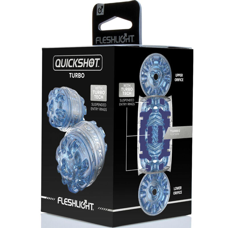 Fleshlight - masturbatore quickshot turbo blu ghiaccio-6