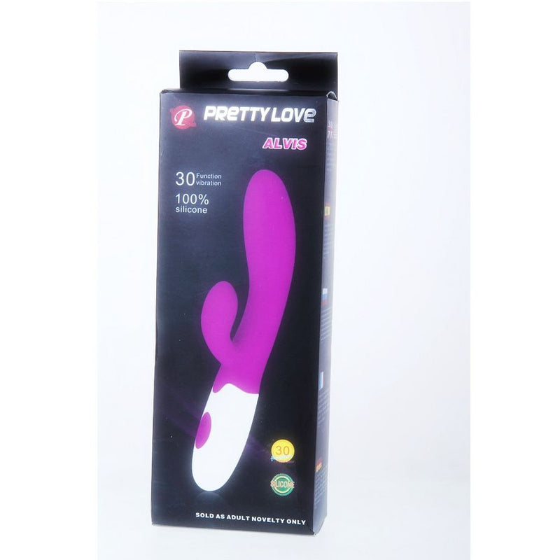 Pretty love flirtation - vibrador con estimulador clitoris alvis-1