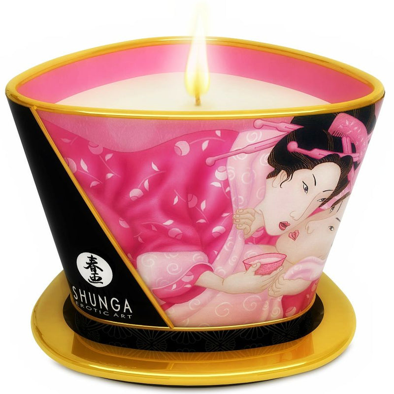Mini carezza a candela da massaggio a candela rosa afrodisia-0
