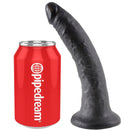 King cock 7" pene negro 17.8 cm-2