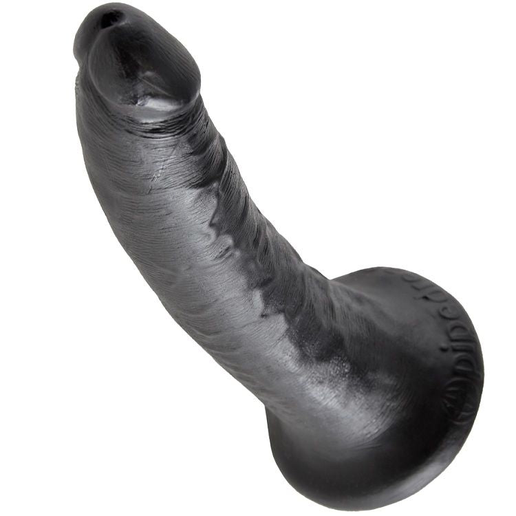 King cock 7" pene negro 17.8 cm-3