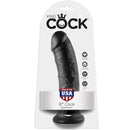 King cock 8" pene negro 20.3 cm-1