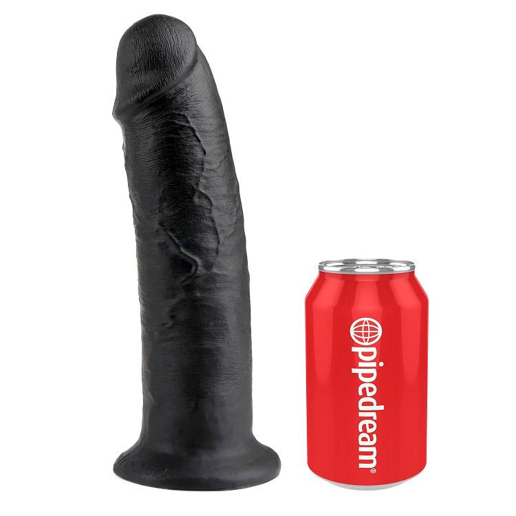 King cock 10" pene negro 25 cm-2