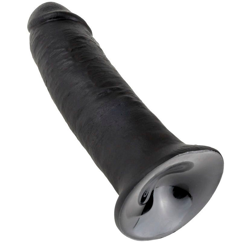 King cock 10" pene negro 25 cm-4