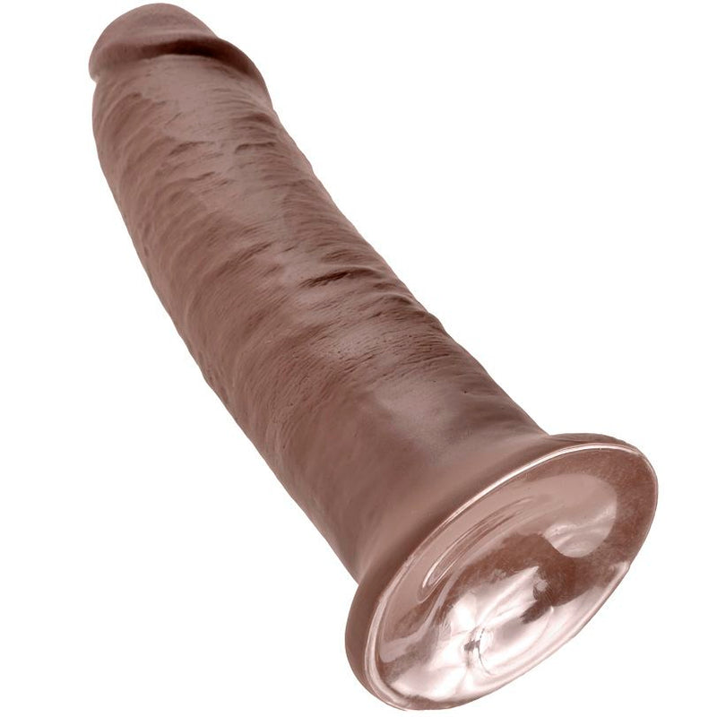 King cock 10" pene marron 25.4 cm-4