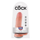 King cock 7 "cock carne con palline 17,8 cm-1