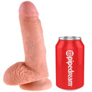 King cock 7 "cock carne con palline 17,8 cm-3