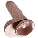 King cock 7" pene realistico marron 17.8cm-4