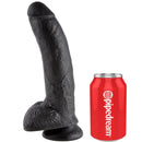 King cock 9" pene realistico negro 22.9cm-3