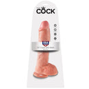 King cock 10 "cock carne con palline 25,4 cm-1