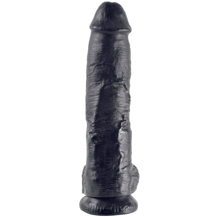 King cock 10" pene realistico negro 26.5 cm-2