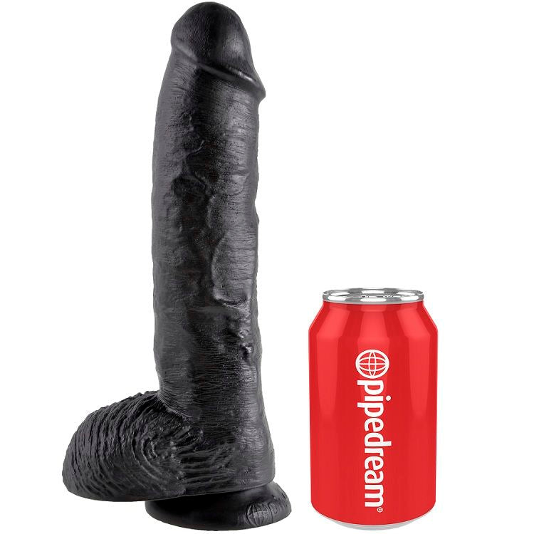 King cock 10" pene realistico negro 26.5 cm-3