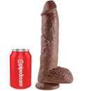King cock 10" pene realistico marron 26.5 cm-3
