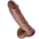 King cock 10" pene realistico marron 26.5 cm-0