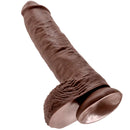 King cock 10" pene realistico marron 26.5 cm-4