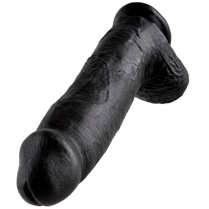 King cock 12" pene realistico negro 30.48 cm-0