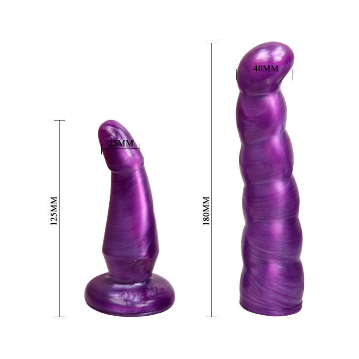 Arnes anal y vaginal femenino lila punto g 17cm-7