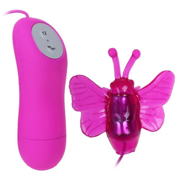 Cute secret mariposa estimuladora vibrador 12v-0