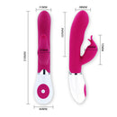 Pretty love flirtation - vibrador con estimulador felix-5