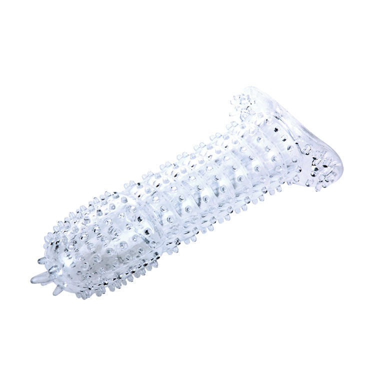 Penis sleeve with stimulating points pink 14 cm-2