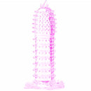 Penis sleeve with stimulating points pink 14 cm-0