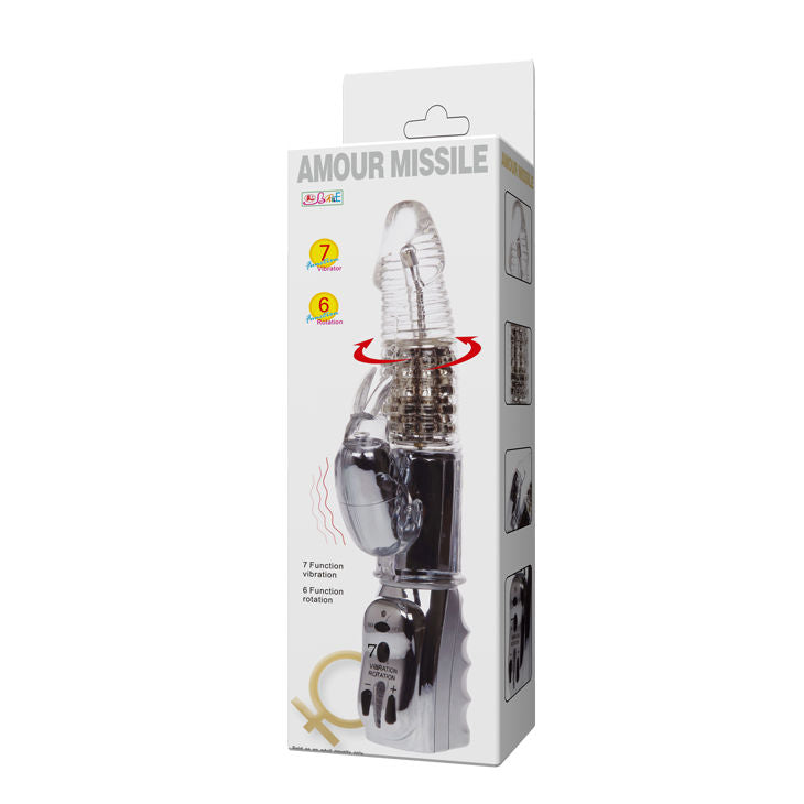 Baile amour missile rotador transparente 26.5cm-7