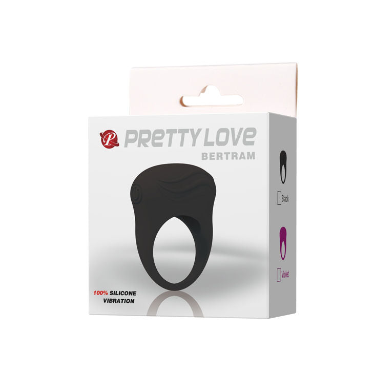 Pretty love bertram anillo vibrador negro-7