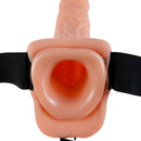 Fetish fantasy series 7 &quot;hollow strap-on con palline 17,8 cm carne-4