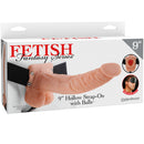 Fetish fantasy series 9 &quot;hollow strap-on con palline 22,9 cm carne-3