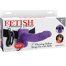 Fetish fantasy series 7 "hollow strap-on vibrante con sfere 17,8 cm viola-1