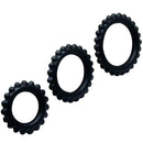 Baile  titan set 3pcs cock ring black 2.8 + 2.4 + 1.9 cm-0
