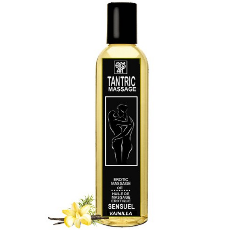 Eros-art aceite masaje tantrico natural y afrodisÍaco vainilla 200ml-0