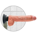 King cock 25,5 cm cazzo vibrante con palline nere-3