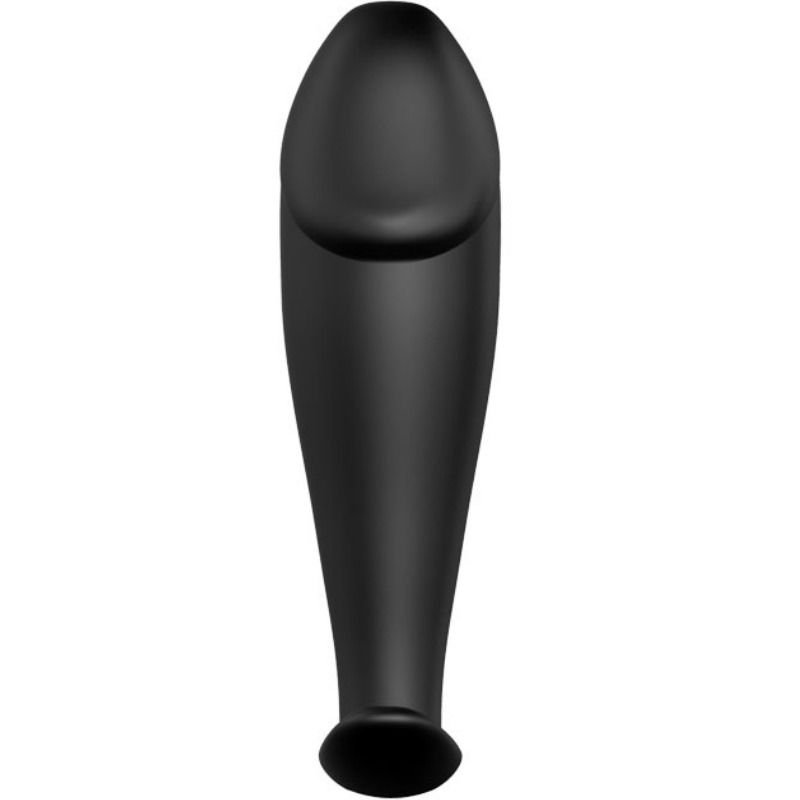 Pretty love plug anal silicona forma pene - negro-1