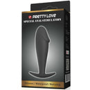 Pretty love plug anal silicona forma pene - negro-5