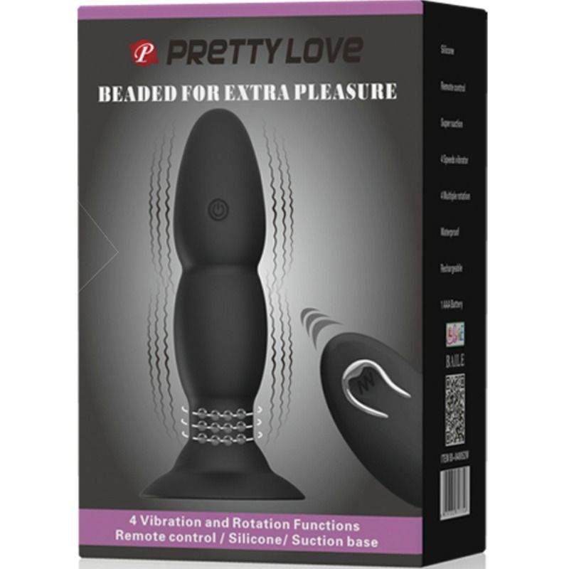 Pretty love plug vibrador y rotación por control remoto-7