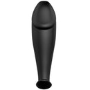 Pretty love plug anal silicona forma pene y 12 modos vibracion - negro-1