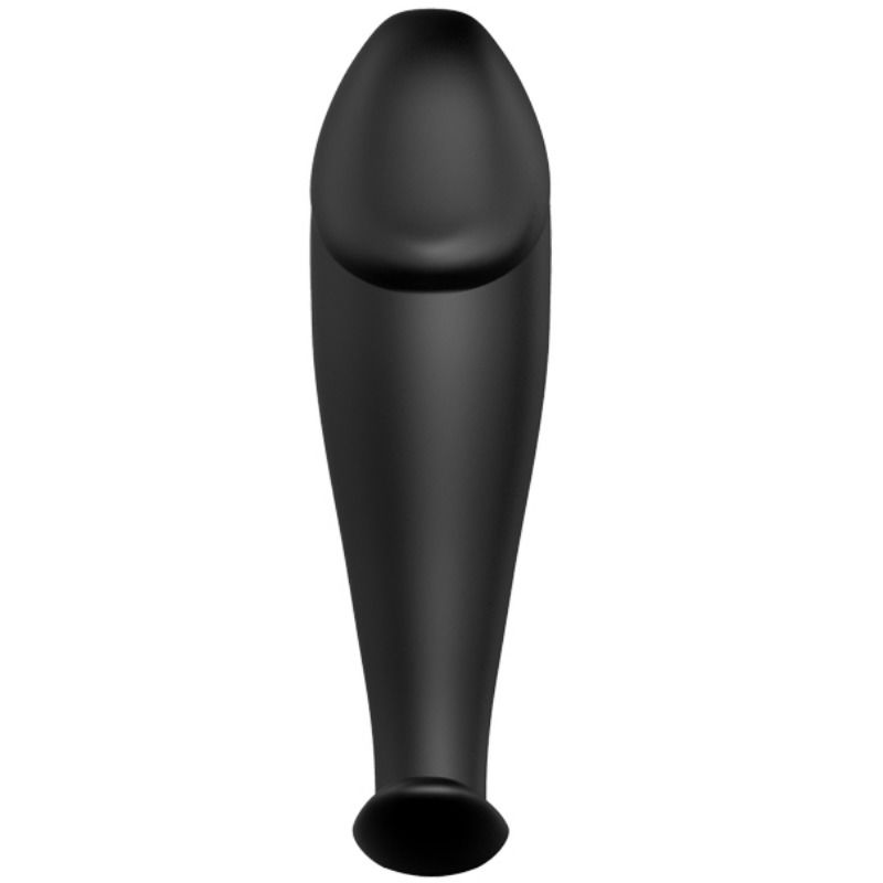 Pretty love plug anal silicona forma pene y 12 modos vibracion - negro-1
