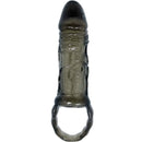 Baile funda extensora pene con strap para testiculos 11.5 cm-2