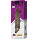 Baile funda extensora pene con vibracion y strap para testiculos 13.5 cm-1