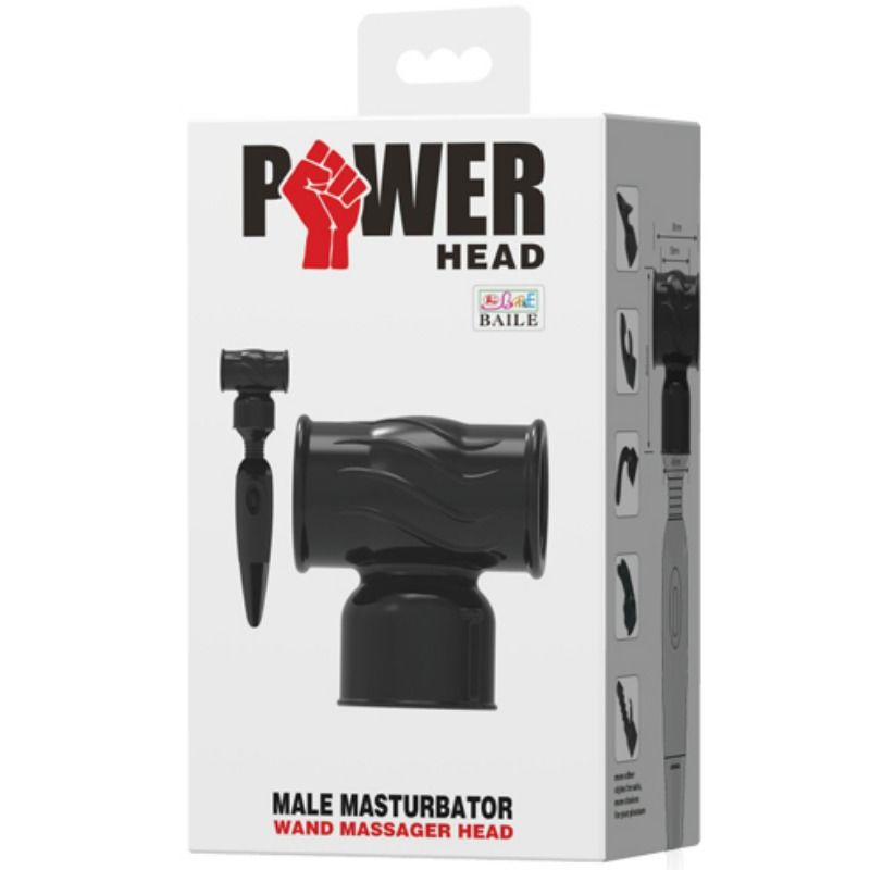 Power head cabezal intercambiable para masajeador masculino-4