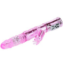 Vibrador recargable con rotacion y estimulador throbbing butterfly-1