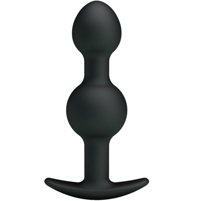 Pretty love - bolas anales silicona estimulacion especial 10.3 cm - negro-0