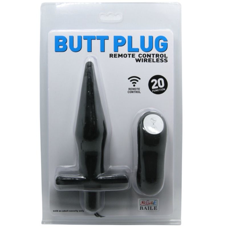 Baile butt plug anal con vibracion - negro-9