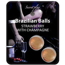 Set 2 palline brasiliane fragole con cava-0