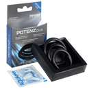 Potenz plus set 3 anelli nero - s, m, l-1