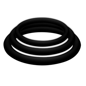 Potenzplus nero, set da 3 (s, m, l)