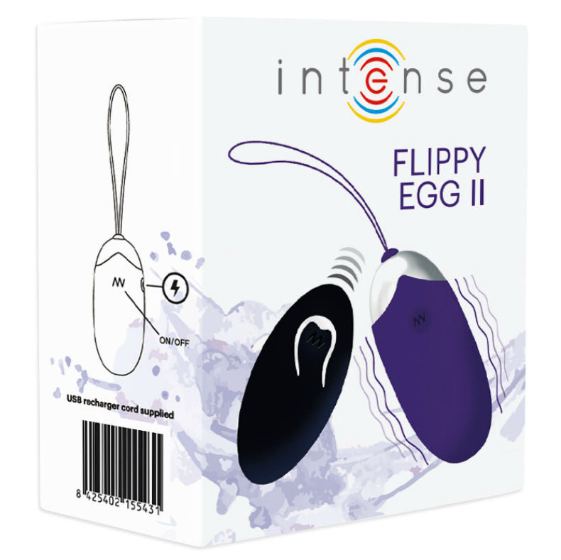 Uovo vibrante intense flippy ii con telecomando viola-2